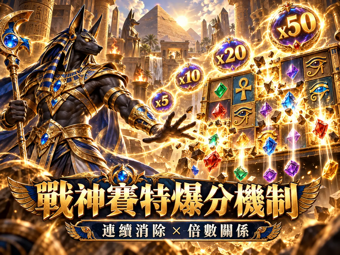 戰神賽特爆分機制解析｜連續消除與倍數關係